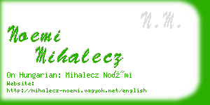 noemi mihalecz business card